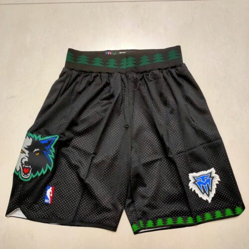 68615c2c7383d_1 Minnesota Timberwolves Black Shorts