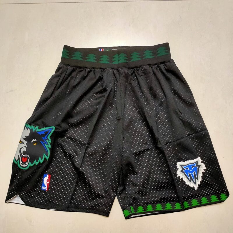 68615c2c7383d_1 Minnesota Timberwolves Black Shorts