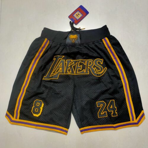 68615c347c043_1 Los Angeles Lakers Black Shorts