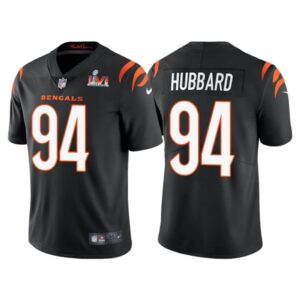 68615c48bd4fd_1 Men's Cincinnati Bengals #94 Sam Hubbard 2022 Black Super Bowl LVI Vapor Limited Stitched Jersey