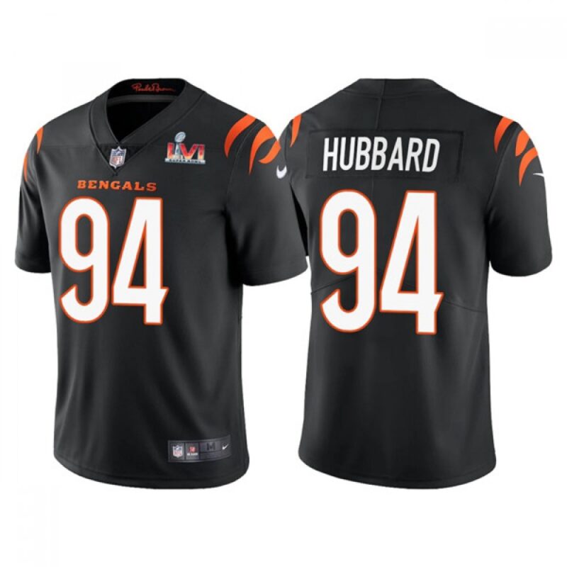 68615c48bd4fd_1 Men's Cincinnati Bengals #94 Sam Hubbard 2022 Black Super Bowl LVI Vapor Limited Stitched Jersey