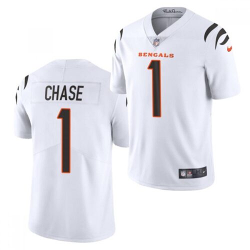 68615c6e1c2f1_1 Men's Cincinnati Bengals #1 Ja'Marr Chase 2021 NFL Draft White Vapor Untouchable Limited Stitched Jersey