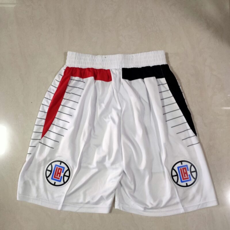 68615c83824d9_1 LA Clippers White Shorts