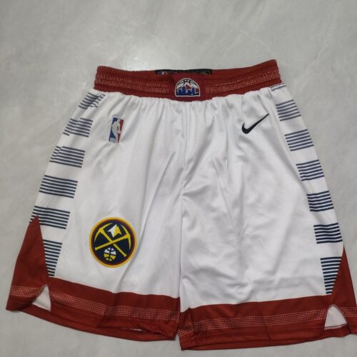 68615c8e44218_1 Denver Nuggets White Shorts