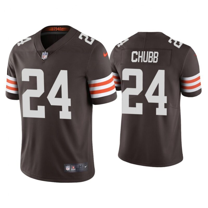68615ca360d63_1 Youth Cleveland Browns #24 Nick Chubb Brown Vapor Untouchable Limited Stitched Jersey