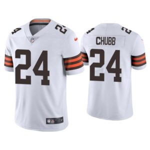 68615ca5b9cd6_1 Youth Cleveland Browns #24 Nick Chubb White Vapor Untouchable Limited Stitched Jersey