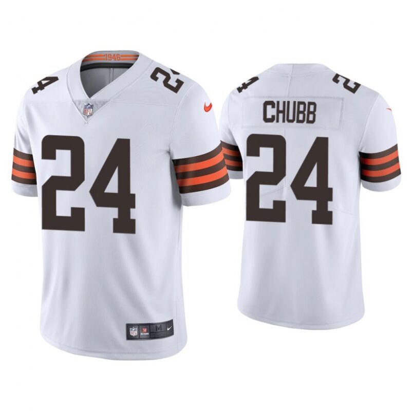 68615ca5b9cd6_1 Youth Cleveland Browns #24 Nick Chubb White Vapor Untouchable Limited Stitched Jersey