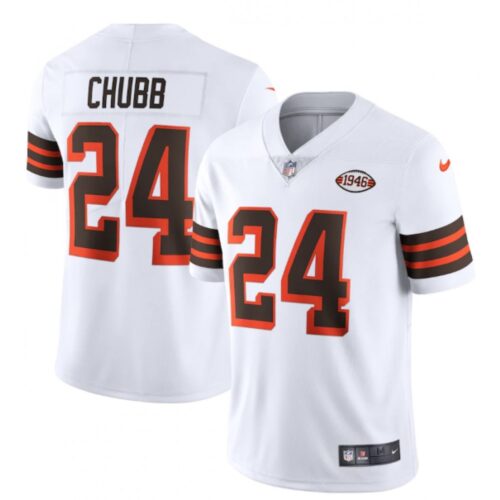 68615cb7f2d46_1 Men's Cleveland Browns #24 Nick Chubb White 1946 Collection Vapor Stitched Football Jersey