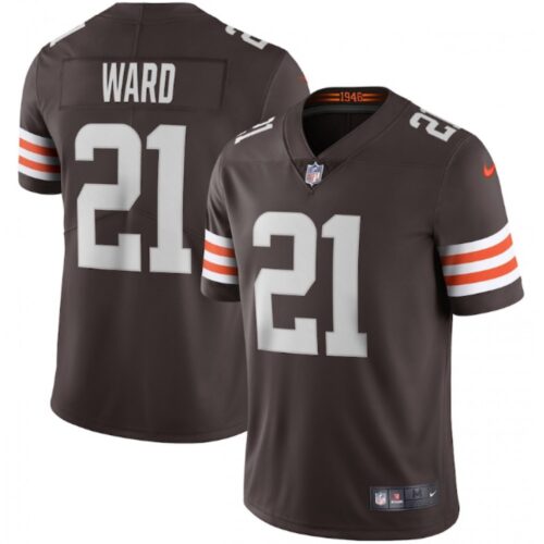 68615cc2717b0_1 Men's Cleveland Browns #21 Denzel Ward New Brown Vapor Untouchable Limited NFL Stitched Jersey