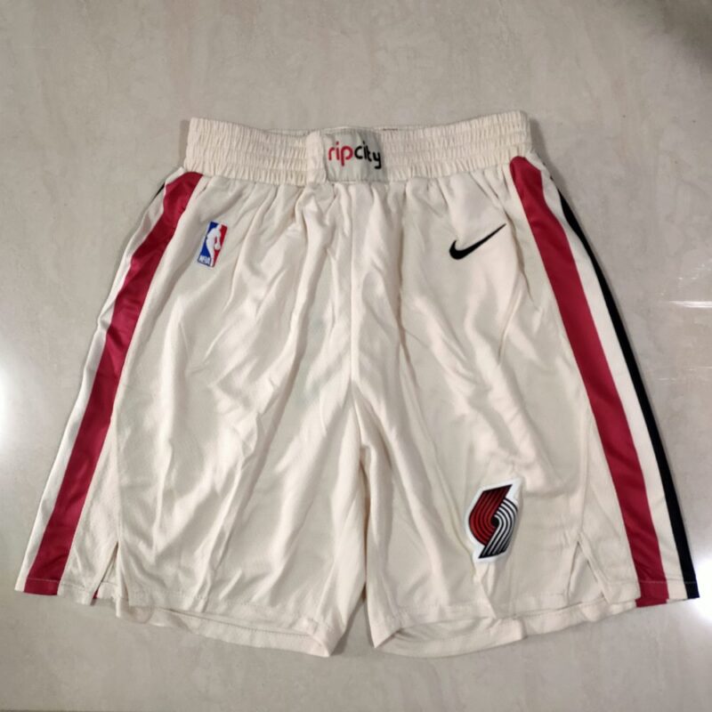 68615ce71d7f4_1 Portland Trail Blazers White Shorts