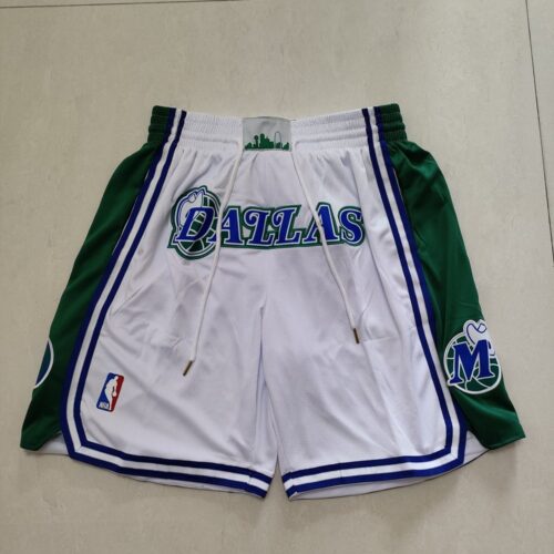 68615d1550259_1 Dallas Mavericks White Shorts