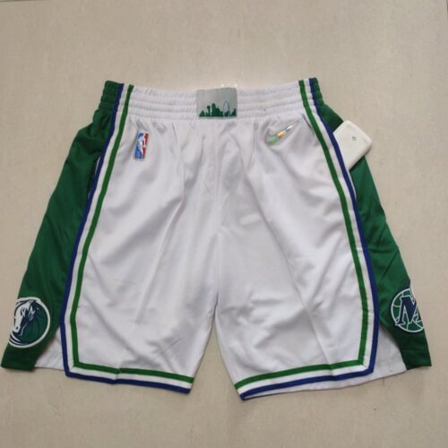 68615d22d0b25_1 Dallas Mavericks White Shorts