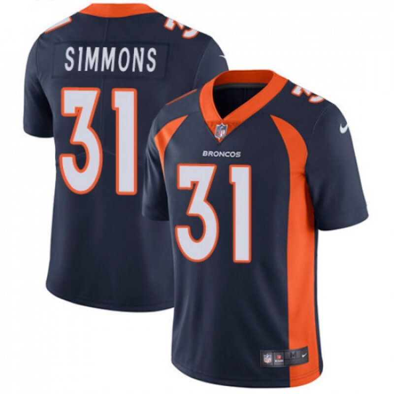 68615d77a4b98_1 Youth Denver Broncos #31 Justin Simmons Navy Vapor Untouchable Limited Stitched Jersey