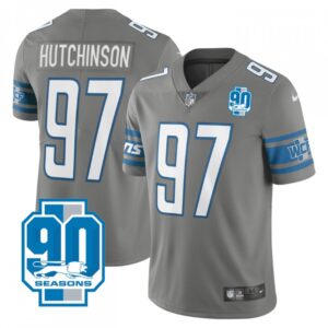 68615dff6dd37_1 Men's Detroit Lions #97 Aidan Hutchinson Grey 90th Anniversary Vapor Untouchable Limited Stitched Jersey