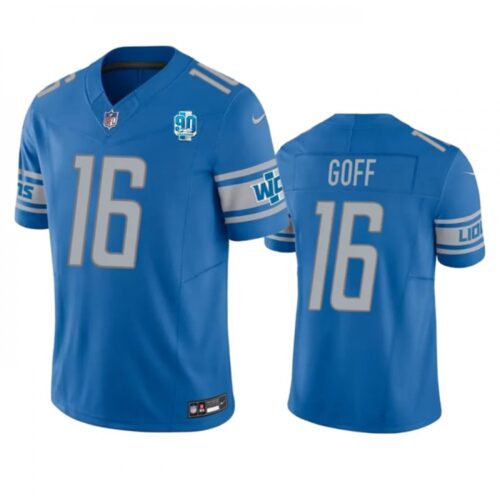 68615e0bc5a98_1 Men's Detroit Lions #16 Jared Goff Blue 2023 F.U.S.E. 90th Anniversary Vapor Untouchable Limited Stitched Jersey