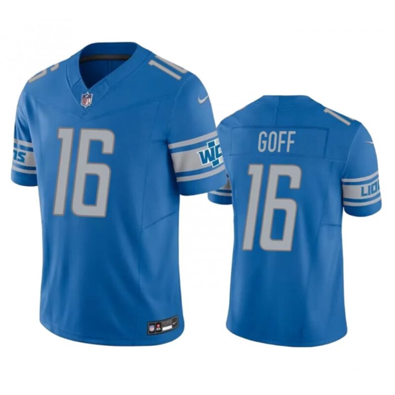 68615e0e69737_1 Men's Detroit Lions #16 Jared Goff Blue 2023 F.U.S.E. Vapor Untouchable Limited Stitched Jersey