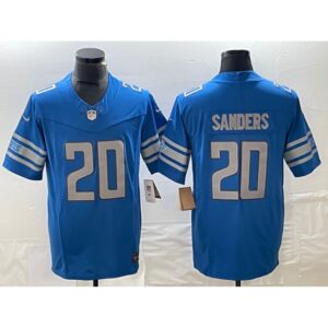 68615e2aceb36_1 Men's Detroit Lions #20 Barry Sanders Blue 2023 F.U.S.E. Vapor Untouchable Limited Stitched Jersey