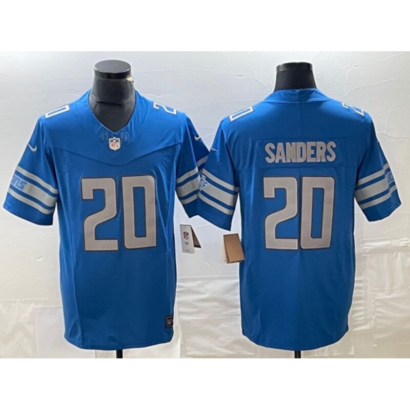 68615e2aceb36_1 Men's Detroit Lions #20 Barry Sanders Blue 2023 F.U.S.E. Vapor Untouchable Limited Stitched Jersey