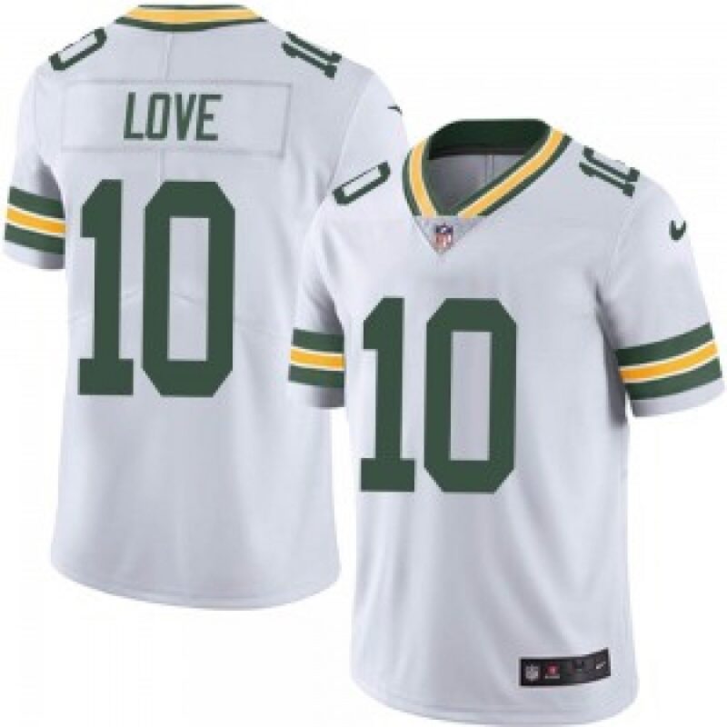 68615e3006ab9_1 Youth Green Bay Packers #10 Jordan Love White Vapor Untouchable Stitched Jersey