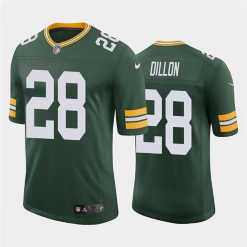 68615e3289fc6_1 Men's Green Bay Packers #28 A.J. Dillon Green Stitched Jersey