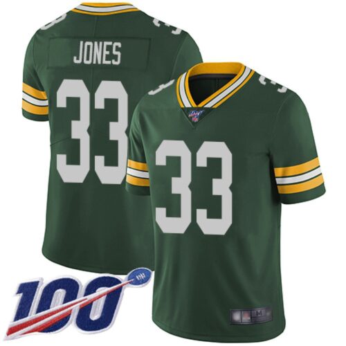 68615e441b79e_1 Men's Green Bay Packers #33 Aaron Jones 2019 Green 100th Season Vapor Untouchable Limited Stitched NFL Jersey