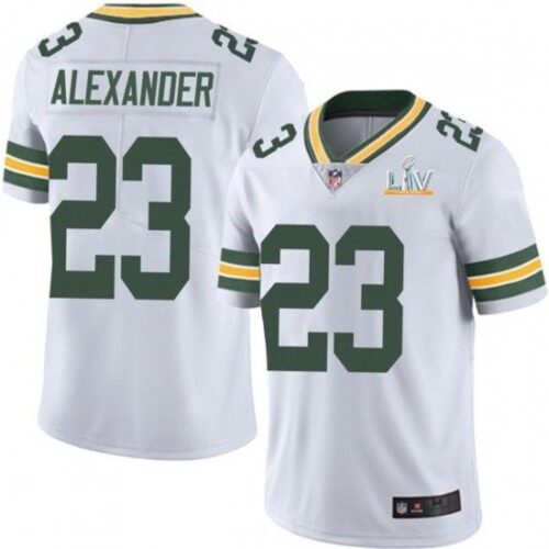 68615e58f41e3_1 Men's Green Bay Packers #23 Jaire Alexander White 2021 Super Bowl LV Stitched NFL Jersey