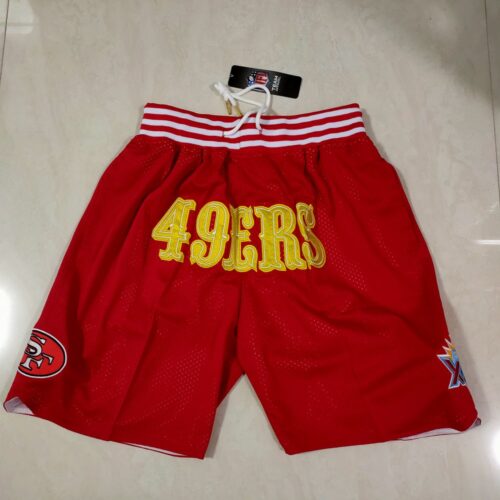 68615e80bbf05_1 San Francisco 49ers Red Shorts