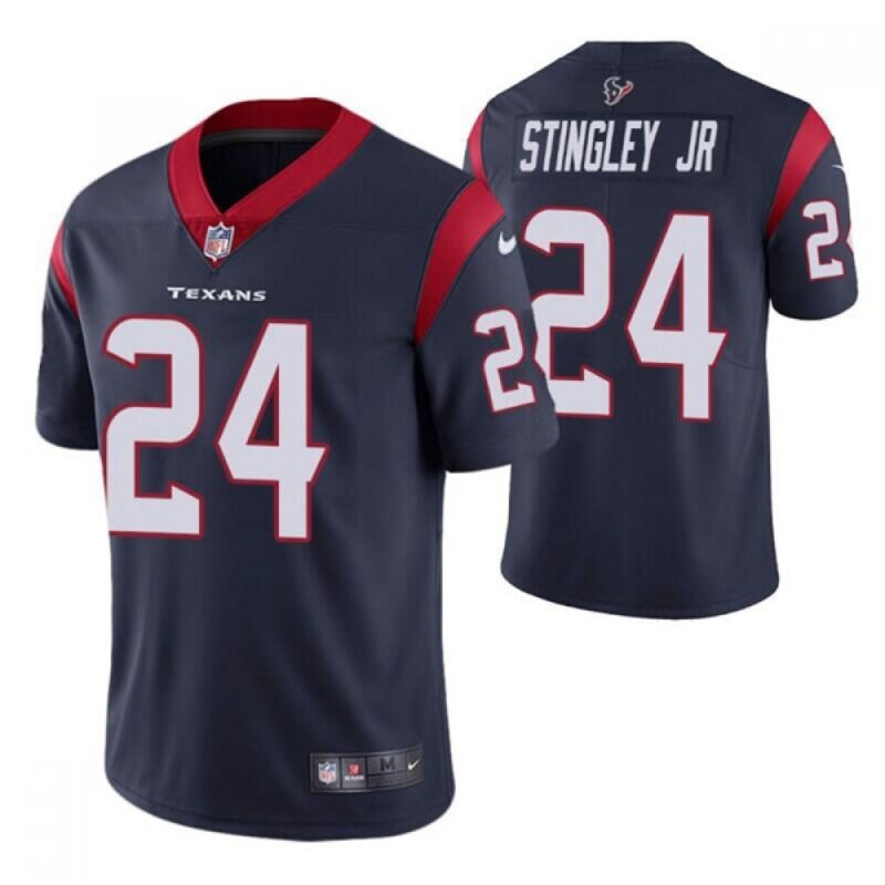 68615e8cdcacc_1 Men's Houston Texans #24 Derek Stingley Jr. Navy Vapor Untouchable Limited Stitched Jersey