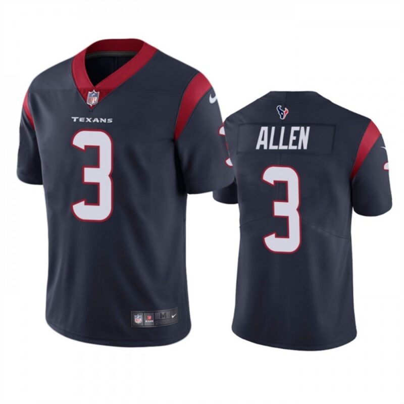 68615e9f4879e_1 Men's Houston Texans #3 Kyle Allen Navy Vapor Untouchable Limited Stitched Jersey