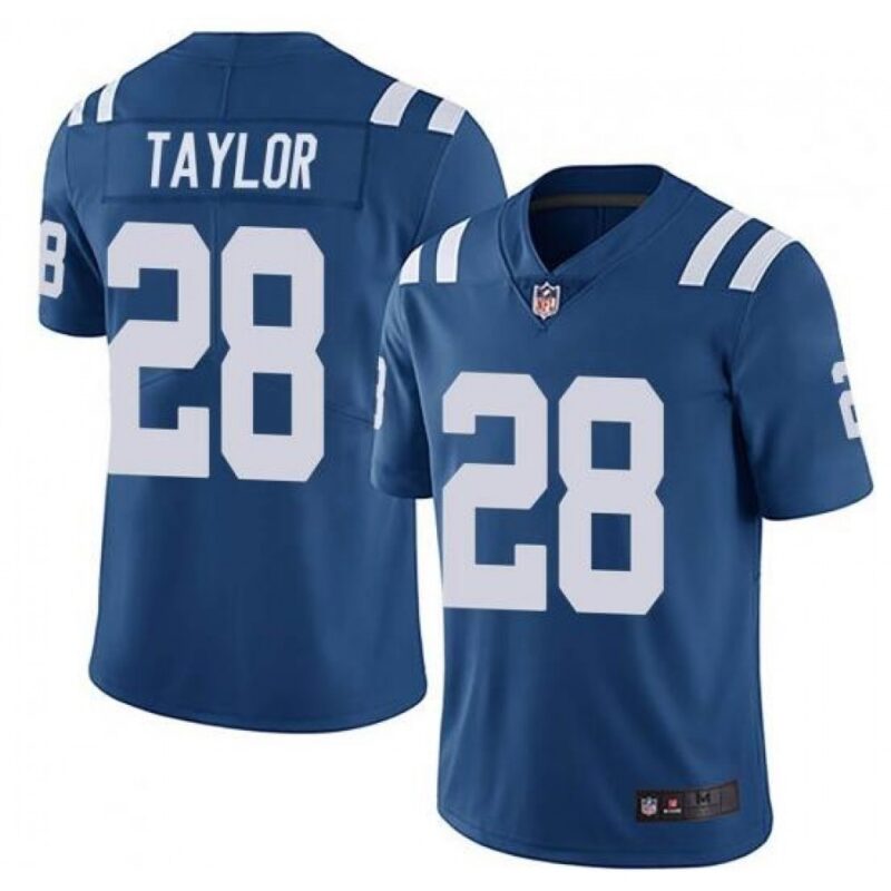 68615eaeb8ecf_1 Men's Indianapolis Colts #28 Jonathan Taylor Blue Stitched Jersey