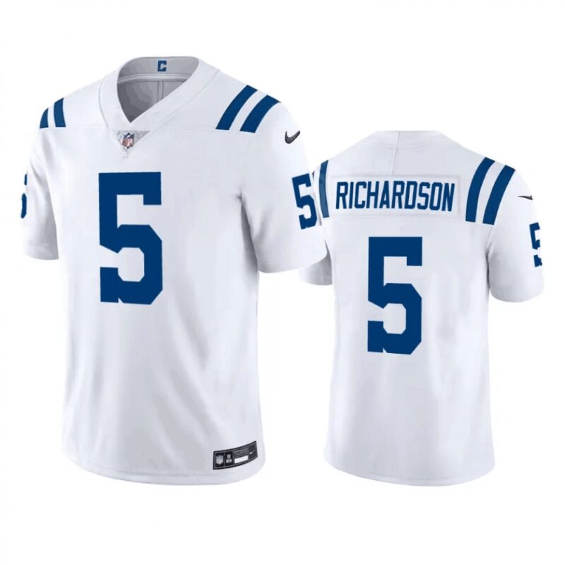 68615ebbaf1e8_1 Men's Indianapolis Colts #5 Anthony Richardson White 2023 Draft Vapor Untouchable Stitched Football Jersey