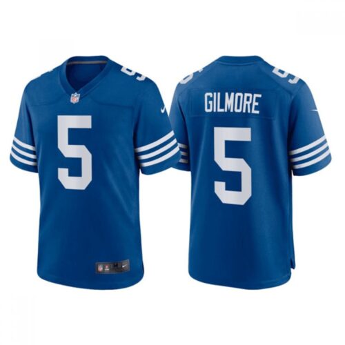 68615ecd98dbe_1 Men's Indianapolis Colts #5 Stephon Gilmore Blue Stitched Football Jersey