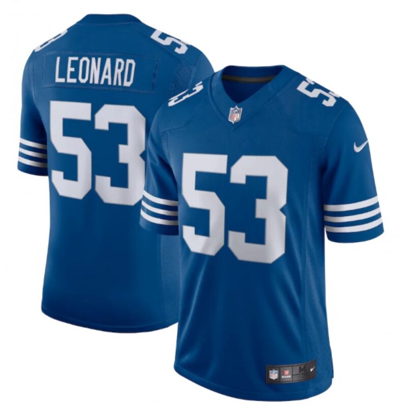 68615edd11be9_1 Men's Indianapolis Colts #53 Darius Leonard Royal 2021 Limited Stitched Jersey