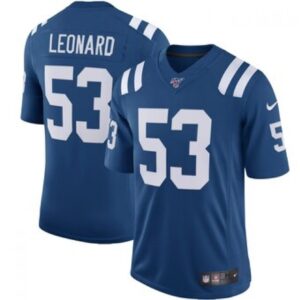 68615eea703e5_1 Men's Indianapolis Colts #53 Darius Leonard Blue 2019 100th Season Vapor Untouchable Limited Stitched NFL Jersey