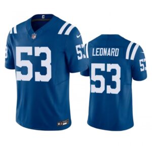 68615eefb574d_1 Men's Indianapolis Colts #53 Shaquille Leonard Blue 2023 F.U.S.E Vapor Untouchable Stitched Football Jersey