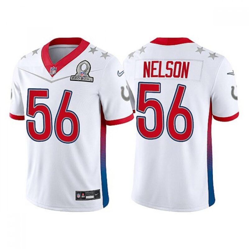 68615f0170168_1 Men's Indianapolis Colts #56 Quenton Nelson 2022 White AFC Pro Bowl Stitched Jersey