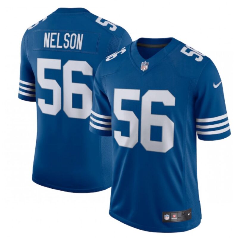 68615f06ab94e_1 Men's Indianapolis Colts #56 Quenton Nelson Royal 2021 Limited Stitched Jersey