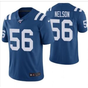 68615f0bdd39e_1 Men's Indianapolis Colts #56 Quenton Nelson Blue 2019 100th Season Vapor Untouchable Limited Stitched NFL Jersey