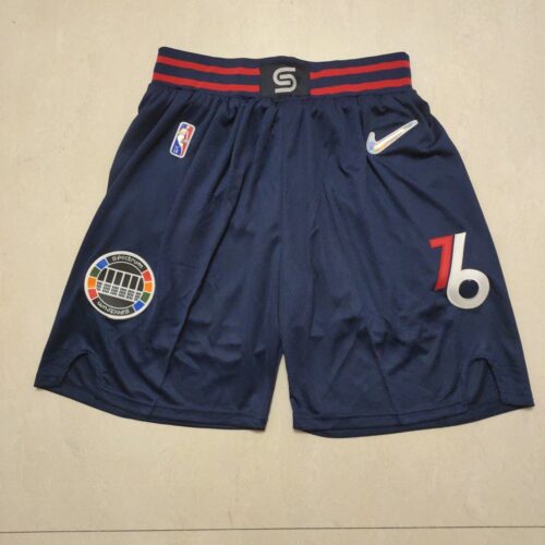 68615f1c145e2_1 Philadelphia 76ers Blue Shorts