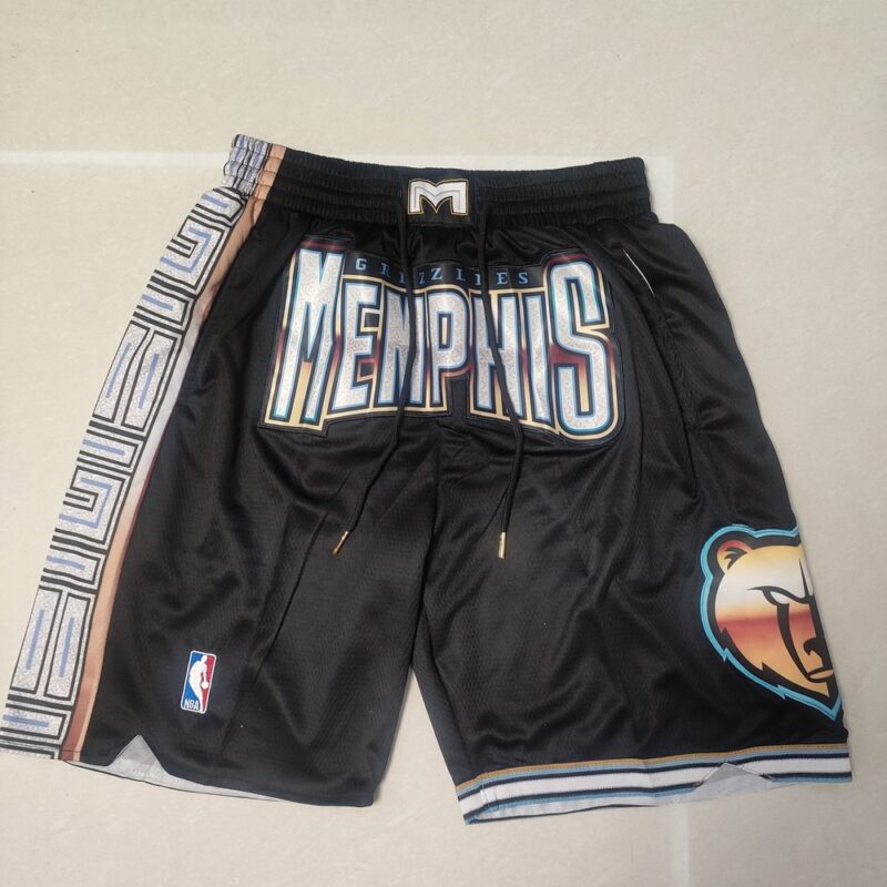 68615f42740df_1 Memphis Grizzlies Black Shorts