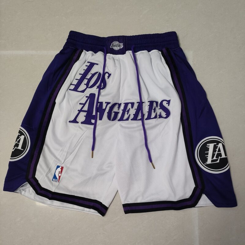 68615f4509c98_1 Los Angeles Lakers White Shorts