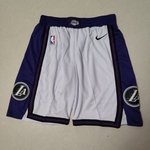 68615f47804d1_1 Los Angeles Lakers White Shorts