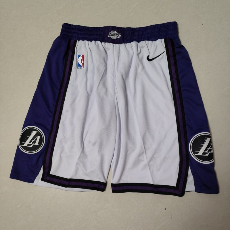 68615f47804d1_1 Los Angeles Lakers White Shorts