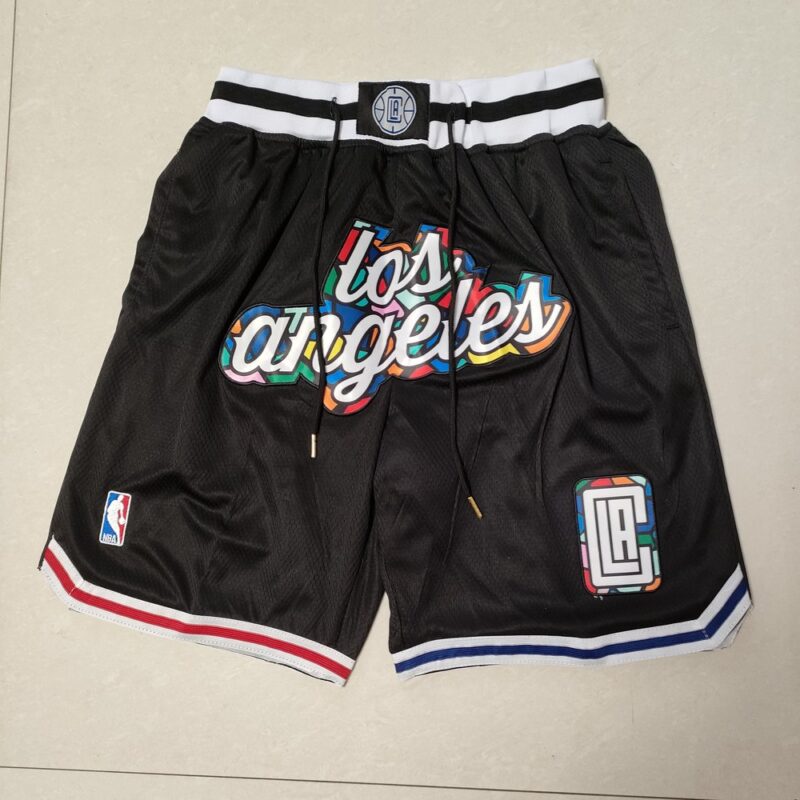68615f4f23bff_1 LA Clippers Black Shorts