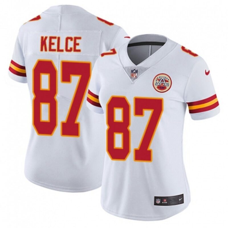 68615f9a01c05_1 Women's Kansas City Chiefs #87 Travis Kelce White Vapor Untouchable Player Limited Stitched NFL Jersey