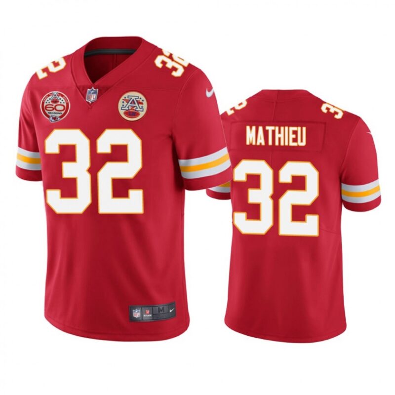 68615fcef049c_1 Men's Kansas City Chiefs #32 Tyrann Mathieu Red 2019 60th Anniversary Limited Stitched NFL Jersey