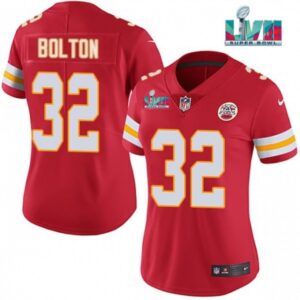 68615fe653df3_1 Women's Kansas City Chiefs #32 Nick Bolton Red Super Bowl LVII Patch Vapor Stitched Jersey(Run Small)
