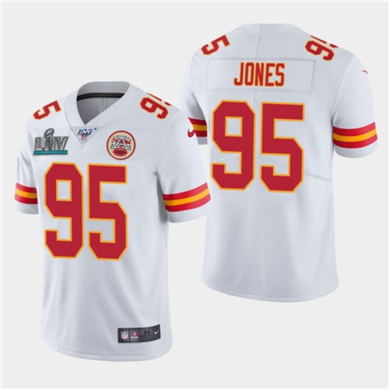 68615feb57686_1 Men's Kansas City Chiefs #95 Chris Jones White Super Bowl LIV With 100th Season Patch Vapor Untouchable Limited Stitched NFL Jersey