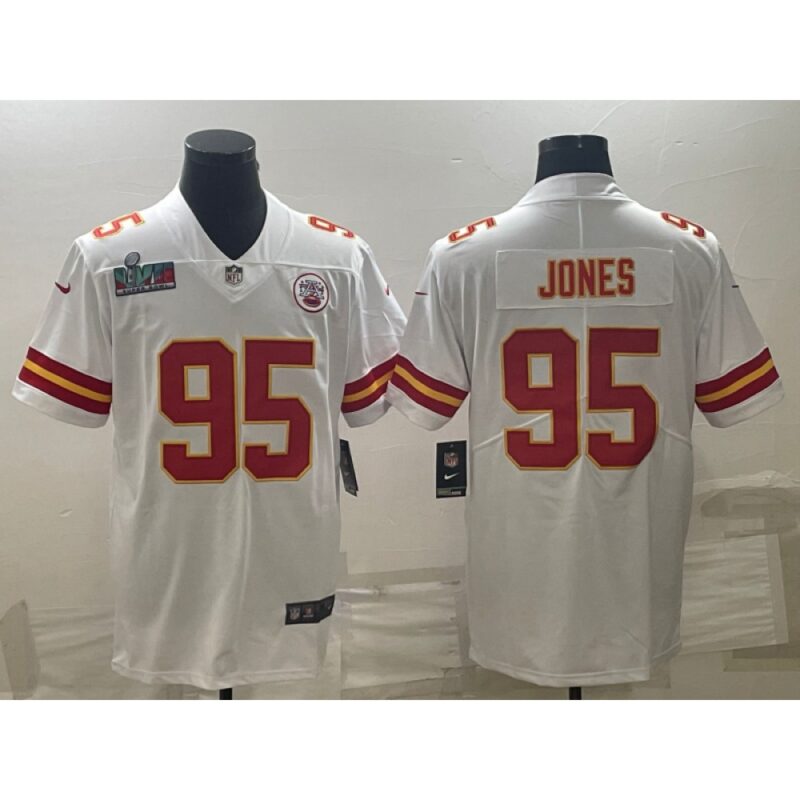 68615fee0488b_1 Men's Kansas City Chiefs #95 Chris Jones White Super Bowl LVII Patch Vapor Untouchable Limited Stitched Jersey