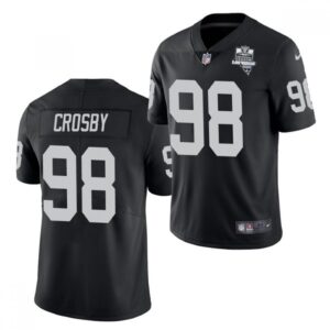 6861603bd6334_1 Youth Oakland Raiders #98 Maxx Crosby 2020 Black Inaugural Season Vapor Limited Stitched Jersey